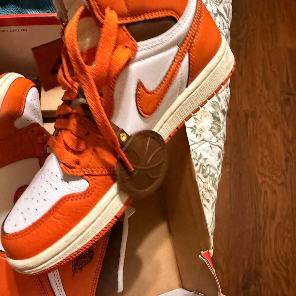 Jordan Women's Shoes in Orange and White